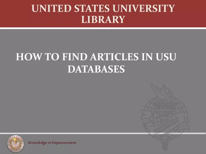 united states university library