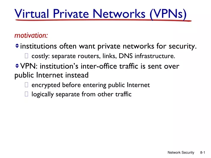 virtual private networks vpns