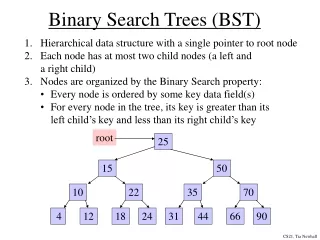 Binary Search Trees (BST)