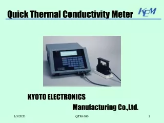 Quick Thermal Conductivity Meter