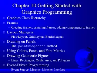 Chapter 10 Getting Started with Graphics Programming