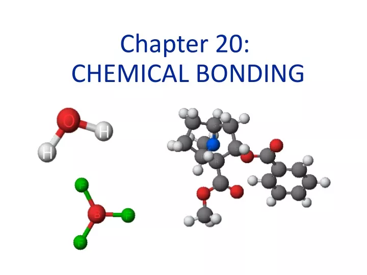 chapter 20 chemical bonding