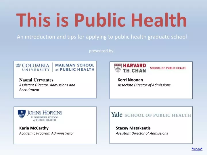 this is public health