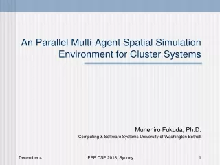 An Parallel Multi-Agent Spatial Simulation Environment for Cluster Systems