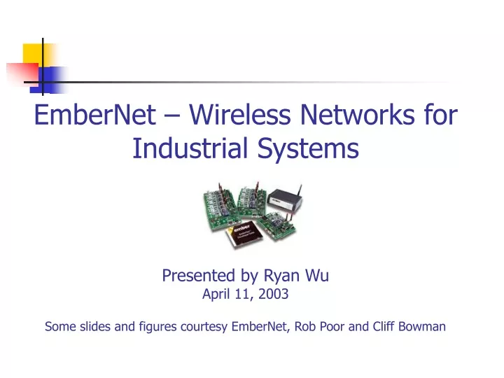 embernet wireless networks for industrial systems