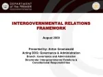 INTERGOVERNMENTAL RELATIONS FRAMEWORK - slide 1