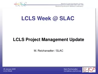 LCLS Week @ SLAC