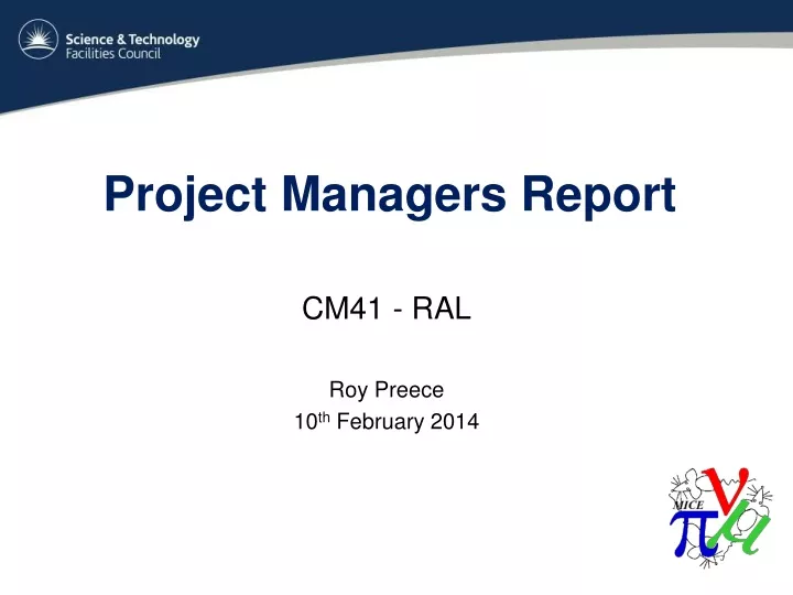 project managers report