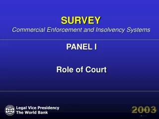 PANEL I Role of Court