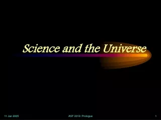 Science and the Universe