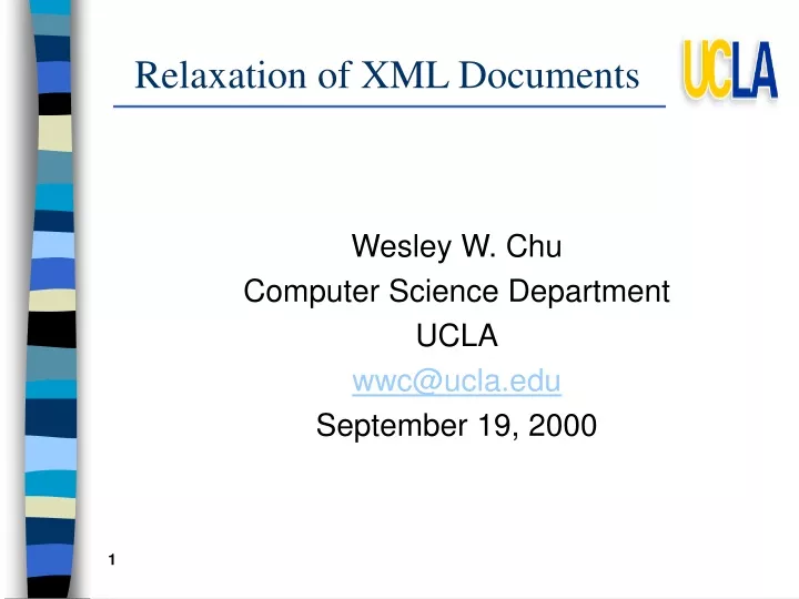 relaxation of xml documents