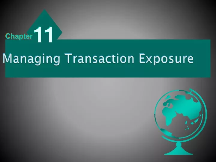 managing transaction exposure