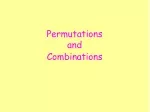 Permutations  and Combinations - slide 1