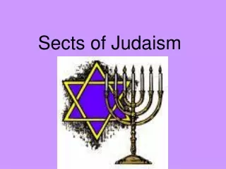 Sects of Judaism