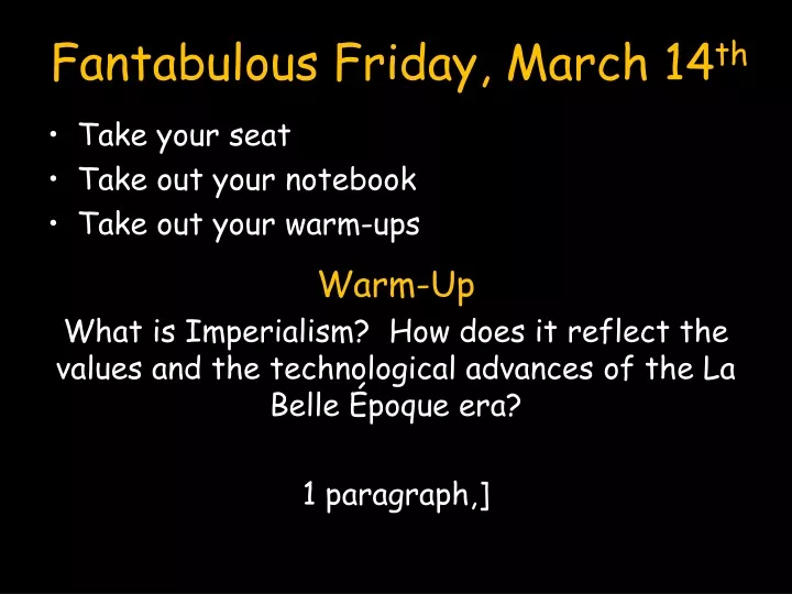 fantabulous friday march 14 th