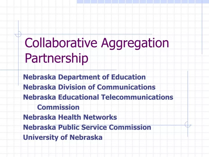 collaborative aggregation partnership