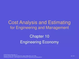 Cost Analysis and Estimating for Engineering and Management