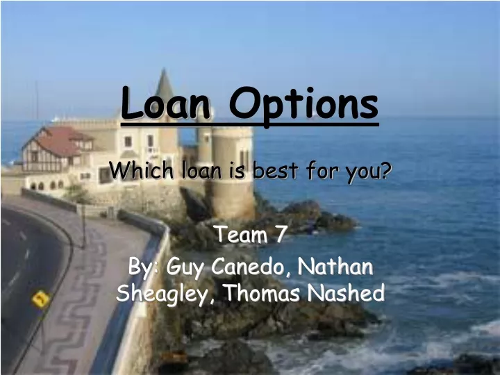 loan options