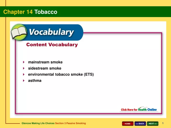 content vocabulary