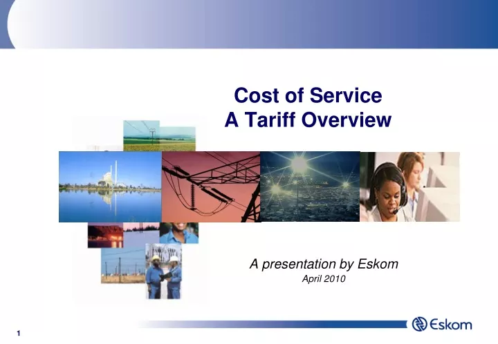 cost of service a tariff overview