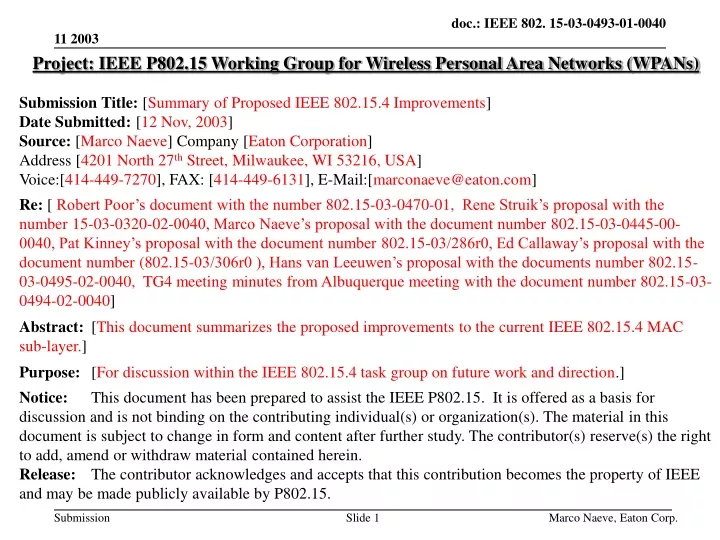 project ieee p802 15 working group for wireless