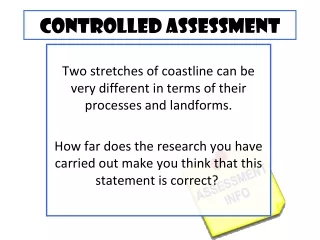 Controlled assessment
