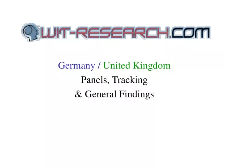 germany united kingdom panels tracking general findings