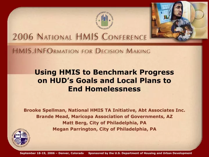 using hmis to benchmark progress on hud s goals and local plans to end homelessness