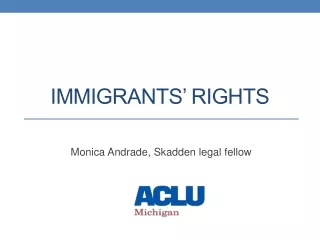 Immigrants’ Rights