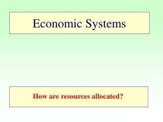 Economic Systems