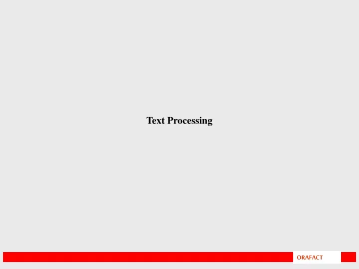 text processing