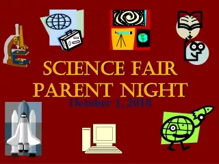 Science Fair parent night
