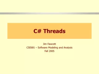 C# Threads