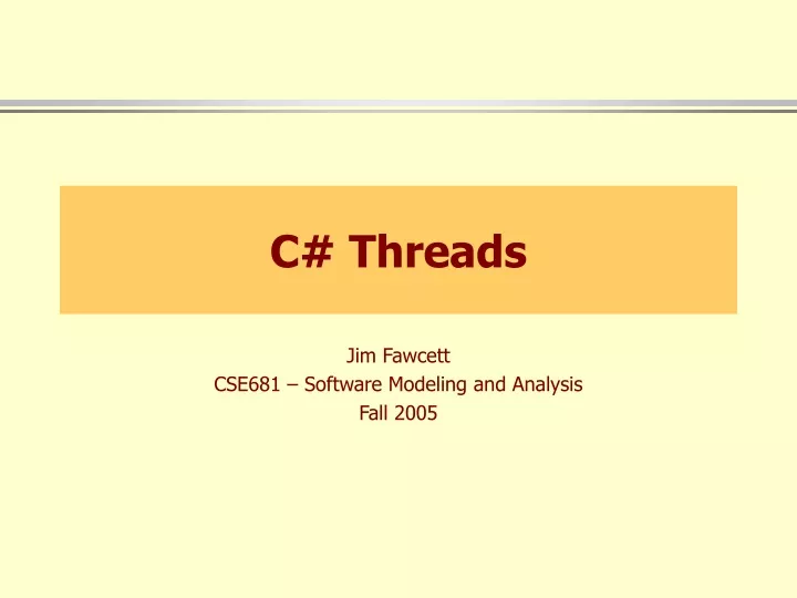 c threads