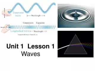 Unit 1   Lesson 1   Waves