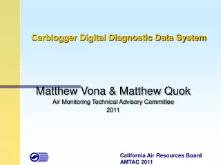 Carblogger Digital Diagnostic Data System