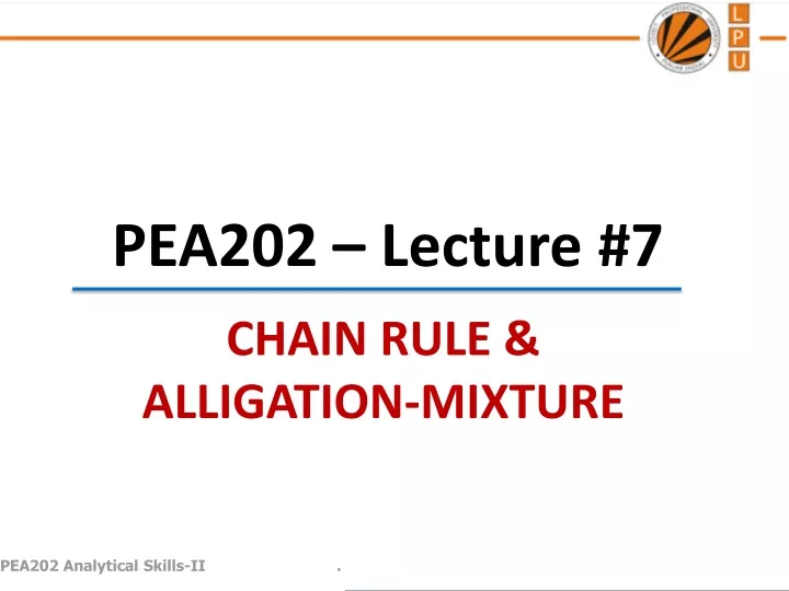 pea202 lecture 7