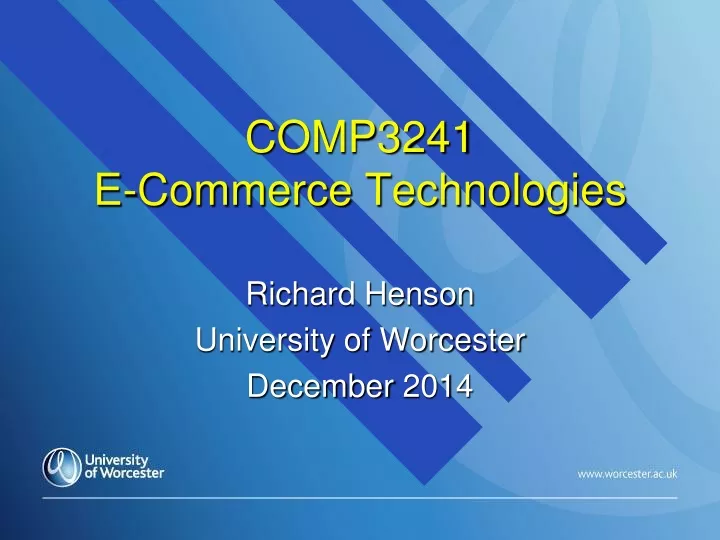 comp3241 e commerce technologies