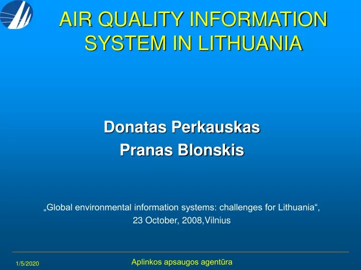 air quality information system in lithuania