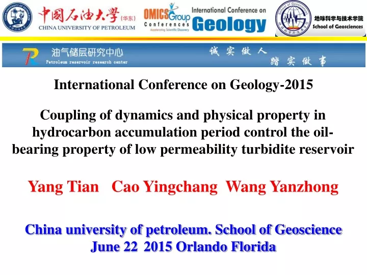 international conference on geology 2015