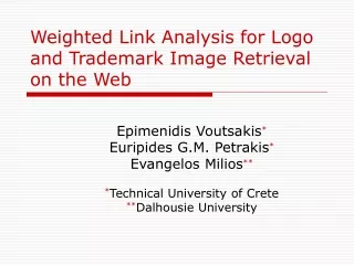 Weighted Link Analysis for Logo and Trademark Image Retrieval on the Web