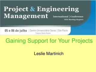 Gaining Support for Your Projects
