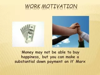 Work motivation