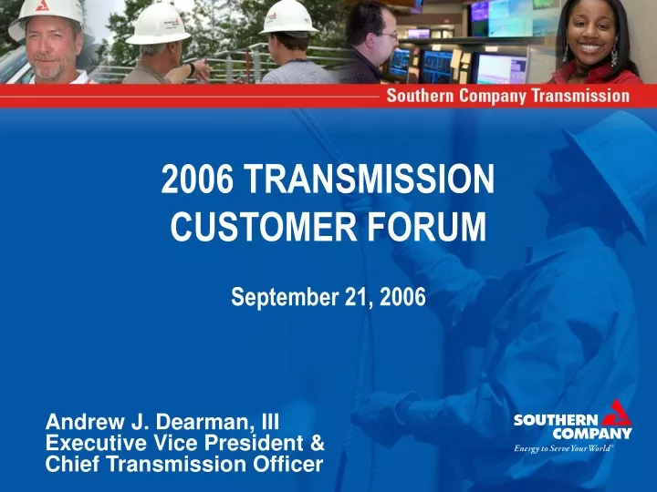 2006 transmission customer forum september 21 2006