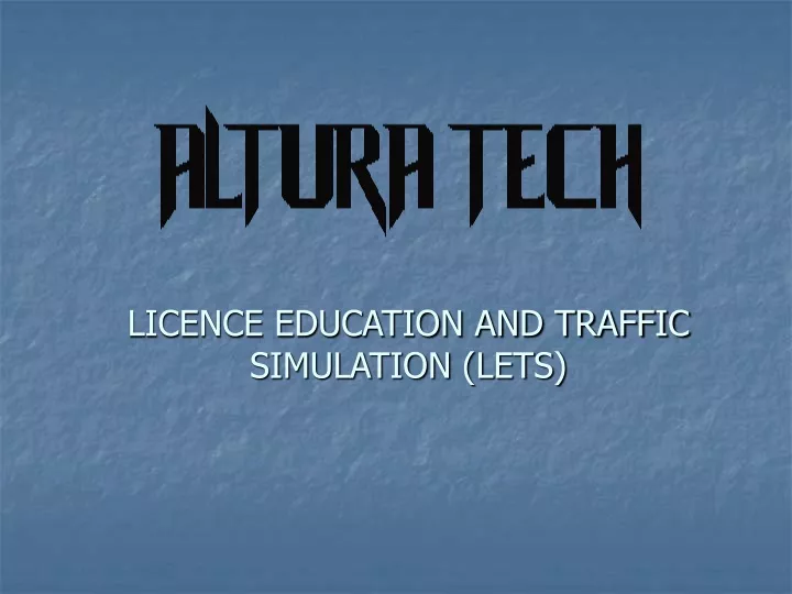 licence education and traffic simulation lets
