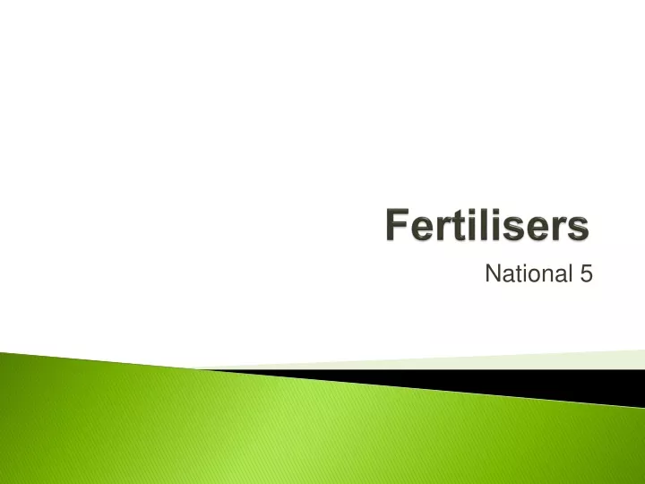 fertilisers