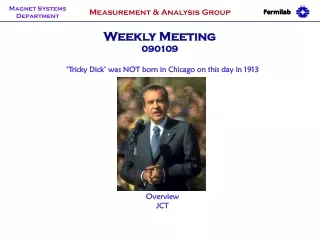 Weekly Meeting 090109