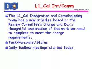 L1_Cal Int/Comm