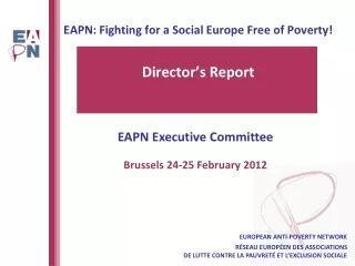 EAPN: Fighting for a Social Europe Free of Poverty!