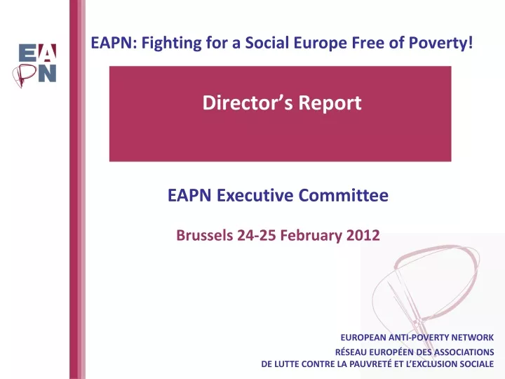 eapn fighting for a social europe free of poverty